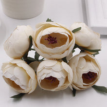 Charger l&#39;image dans la galerie, 4 5/16 Inches Artificial Flowers|Rose Decor|Floral Hair Accessories|Wedding Bridal Decoration|Fake Flowers|Silk Roses|Bouquet