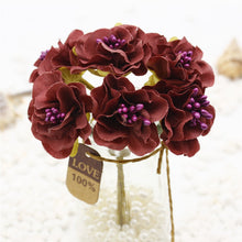 Charger l&#39;image dans la galerie, 3 15/16 Inches Artificial Flowers|Rose Decor|Floral Hair Accessories|Wedding Bridal Decoration|Fake Flowers|Silk Roses|Bouquet