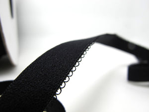 CLEARANCE|8 Yards 1/2 Inch Scalloped Black Decorative Pattern Lingerie Elastic|Headband Elastic|Skinny Elastic|Narrow Stretch Lace|EL05