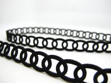 画像をギャラリービューアに読み込む, 1 Yard 5/8 Inch Black Floral Lasercut Faux Suede Leather Cord|Faux Leather String Jewelry Findings|Bracelet|Choker Supplies|Accessories
