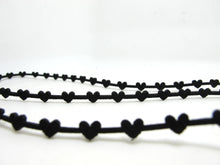 Charger l&#39;image dans la galerie, 1 Yard 1/4 Inch Black Floral Lasercut Faux Suede Leather Cord|Faux Leather String Jewelry Findings|Bracelet|Choker Supplies|Accessories