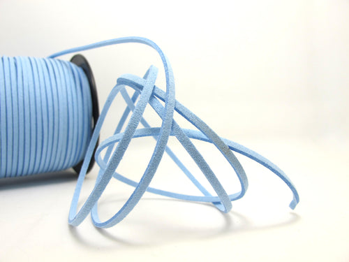 5 Yards 2.5mm Faux Suede Leather Cord|Blue|Faux Leather String Jewelry Findings|Microfiber Craft Supplies