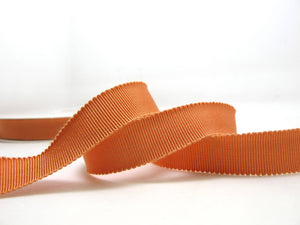 3 Yards 5/8 Inch Orange Hat Ribbon|Grosgrain Ribbon|100% Viscose|Petersham Ribbon|Hat Making|Wedding|Bow Decor|Belting|Embellishment