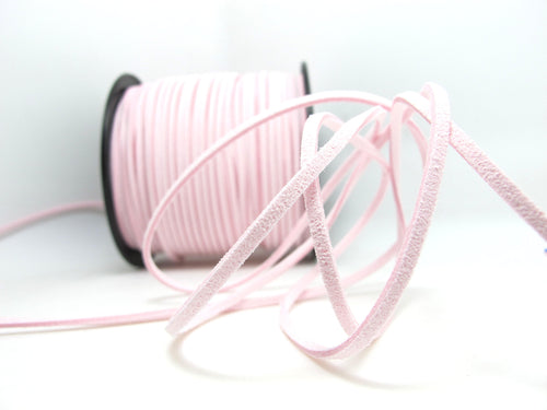 5 Yards 2.5mm Faux Suede Leather Cord|Light Pink|Faux Leather String Jewelry Findings|Microfiber Craft Supplies