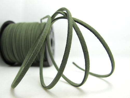 5 Yards 2.5mm Faux Suede Leather Cord|Dark Green|Faux Leather String Jewelry Findings|Microfiber Craft Supplies