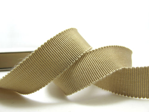 3 Yards 5/8 Inch Dark Khaki Hat Ribbon|Grosgrain Ribbon|100% Viscose|Petersham Ribbon|Hat Making|Wedding|Bow Decor|Belting|Embellishment