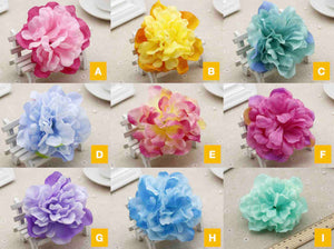 3 15/16 Inches Artificial Flowers|Rose Decor|Floral Hair Accessories|Wedding Bridal Decoration|Fake Flowers|Silk Roses