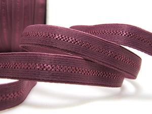 CLEARANCE|8 Yards 3/8 Inch Wine Purple Decorative Pattern Lingerie Elastic|Headband Elastic|Skinny Narrow Stretch Lace|Bra Strap[EL68]