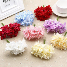 Load image into Gallery viewer, 3 3/8 Inches Artificial Flowers|Rose Decor|Floral Hair Accessories|Wedding Bridal Decoration|Fake Flowers|Silk Roses|Bouquet|Ombre Colorful