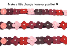 画像をギャラリービューアに読み込む, 7/8 Inch Rainbow Felt Flower with Pearl Embroidered on Velvet Ribbon|Sewing|Quilting|Craft Supplies|Hair Accessories|Necklace DIY|Costumes