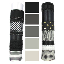 Load image into Gallery viewer, Brown and Black Ribbon Set|Grosgrain Ribbon|Satin Ribbon|Organza Ribbon|Hair Bow Supplies|Scrapbook|Craft supplies|Party Decor|Giftwrap