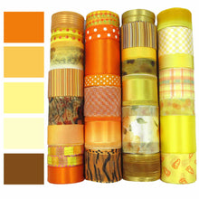 Charger l&#39;image dans la galerie, Yellow and Orange Ribbon Set|Grosgrain Ribbon|Satin Ribbon|Organza Ribbon|Hair Bow Supplies|Scrapbook|Craft supplies|Party Decor|Giftwrap