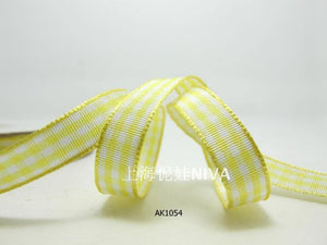 3 yards 10mm Gingham Checkered Ribbon|Craft Supplies|Gift Packaging Ribbon|Bow Accessory Making