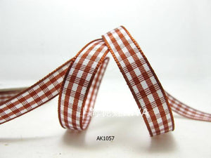 3 yards 10mm Gingham Checkered Ribbon|Craft Supplies|Gift Packaging Ribbon|Bow Accessory Making