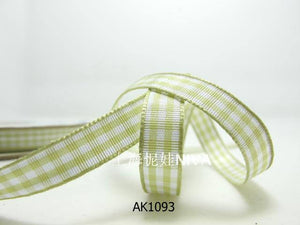 3 yards 10mm Gingham Checkered Ribbon|Craft Supplies|Gift Packaging Ribbon|Bow Accessory Making