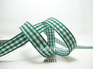 3 yards 10mm Gingham Checkered Ribbon|Craft Supplies|Gift Packaging Ribbon|Bow Accessory Making