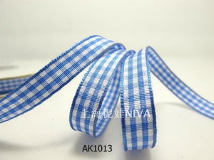 3 yards 10mm Gingham Checkered Ribbon|Craft Supplies|Gift Packaging Ribbon|Bow Accessory Making