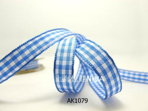 3 yards 10mm Gingham Checkered Ribbon|Craft Supplies|Gift Packaging Ribbon|Bow Accessory Making