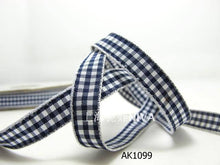 画像をギャラリービューアに読み込む, 3 yards 10mm Gingham Checkered Ribbon|Craft Supplies|Gift Packaging Ribbon|Bow Accessory Making