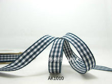 画像をギャラリービューアに読み込む, 3 yards 10mm Gingham Checkered Ribbon|Craft Supplies|Gift Packaging Ribbon|Bow Accessory Making