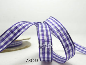 3 yards 10mm Gingham Checkered Ribbon|Craft Supplies|Gift Packaging Ribbon|Bow Accessory Making