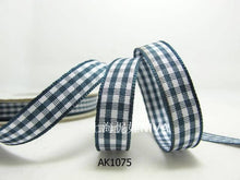 画像をギャラリービューアに読み込む, 3 yards 10mm Gingham Checkered Ribbon|Craft Supplies|Gift Packaging Ribbon|Bow Accessory Making