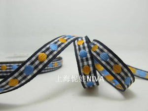 3 yards 10mm Gingham Checkered Ribbon|Craft Supplies|Gift Packaging Ribbon|Bow Accessory Making