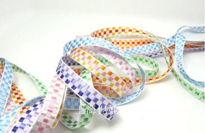 3 yards 10mm Gingham Checkered Ribbon|Craft Supplies|Gift Packaging Ribbon|Bow Accessory Making