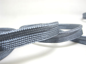 5 Yards 1/2 Inch Silver Gray Braided Lip Cord Trim|Piping Trim|Pillow Trim|Cord Edge Trim|Upholstery Edging Trim