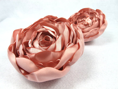 12cm Burned Edge Satin Peony Fabric Flower|Artificial Flower|Rose Flower|Decorative Large Flower|Fake Floral Decor