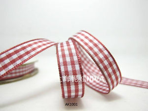 3 yards 10mm Gingham Checkered Ribbon|Craft Supplies|Gift Packaging Ribbon|Bow Accessory Making