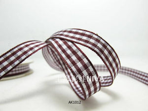 3 yards 10mm Gingham Checkered Ribbon|Craft Supplies|Gift Packaging Ribbon|Bow Accessory Making