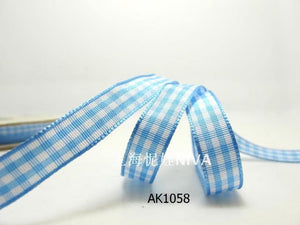 3 yards 10mm Gingham Checkered Ribbon|Craft Supplies|Gift Packaging Ribbon|Bow Accessory Making