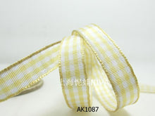 Charger l&#39;image dans la galerie, 3 yards 10mm Gingham Checkered Ribbon|Craft Supplies|Gift Packaging Ribbon|Bow Accessory Making