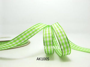 3 yards 10mm Gingham Checkered Ribbon|Craft Supplies|Gift Packaging Ribbon|Bow Accessory Making