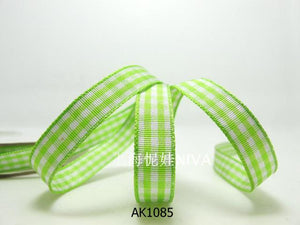 3 yards 10mm Gingham Checkered Ribbon|Craft Supplies|Gift Packaging Ribbon|Bow Accessory Making