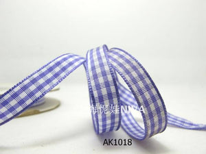 3 yards 10mm Gingham Checkered Ribbon|Craft Supplies|Gift Packaging Ribbon|Bow Accessory Making