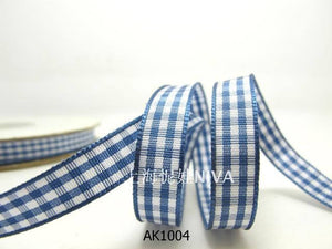 3 yards 10mm Gingham Checkered Ribbon|Craft Supplies|Gift Packaging Ribbon|Bow Accessory Making