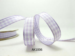 3 yards 10mm Gingham Checkered Ribbon|Craft Supplies|Gift Packaging Ribbon|Bow Accessory Making