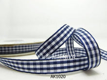 画像をギャラリービューアに読み込む, 3 yards 10mm Gingham Checkered Ribbon|Craft Supplies|Gift Packaging Ribbon|Bow Accessory Making