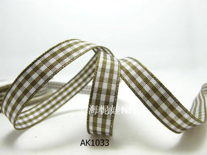 3 yards 10mm Gingham Checkered Ribbon|Craft Supplies|Gift Packaging Ribbon|Bow Accessory Making