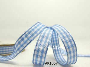 3 yards 10mm Gingham Checkered Ribbon|Craft Supplies|Gift Packaging Ribbon|Bow Accessory Making