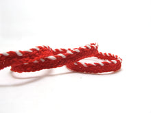 Charger l&#39;image dans la galerie, 5 Yards 3/8 Inch Red Braided Lip Cord Trim|Piping Trim|Pillow Trim|Cord Edge Trim|Upholstery Edging Trim