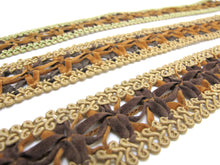 Load image into Gallery viewer, 1 3/8 Inches Faux Leather Woven Trim|Gimp Trim|Braided Trim|PU Leather|Belt Straps|Bag Edging|Hollow Ribbon|Sewing Supplies Embellishment