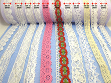 画像をギャラリービューアに読み込む, 5 Yards Floral Cotton Lace Trim|Floral Embroidered Trim|Bridal Supplies|Handmade Supplies|Sewing Trim|Scrapbooking Decor|Hair Embellishment