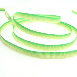 10 Yards 1/4 Inch (7mm) Picot Ombre Ribbon Trim|Green Pink Narrow|Polyester|Picot Edge|Doll Trim|Embellishment|Bow Flower Supplies