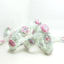 Load image into Gallery viewer, 5/8 Inch Embroidered Rose Bud|Colorful Flower Ribbon Trim|Scrapbook|Doll Lace|Quilt|Sewing Couture|Supplies|Craft DIY|WR3087