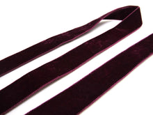 Load image into Gallery viewer, 6 / 22mm || DOUBLE SIDED Velvet Ribbon || Swiss Made Nylon Velvet by the YARD
