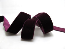 Load image into Gallery viewer, 6 / 9/ 16/ 22mm || Single Face ELASTIC STRETCHY Velvet Ribbon || Swiss Made Nylon Velvet by the YARD