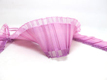 画像をギャラリービューアに読み込む, 2 Yards 1 3/4 Inches Pleated Ombre Polyester Printed Ribbon|Multicolored Trim|Hair Craft Sewing Supplies|Lampshade Hair Bow DIY Making
